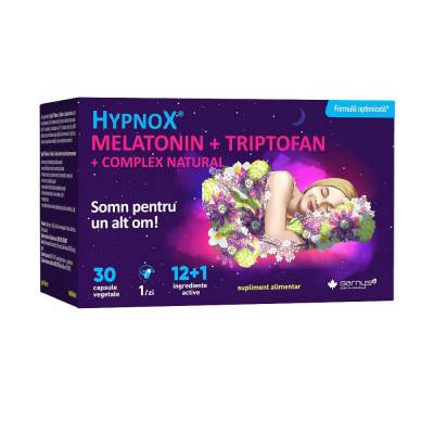 HypnoX Melatonin+Triptofan+Complex Natural 30 capsule vegetale Good Days Therapy foto