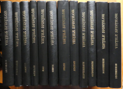 Vietile sfintilor pe tot anul, 12 volume, 2013 - 2015, editie cartonata impecabila foto