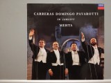Carreras Domingo Pavarotti &ndash; In Concert Roma (1990/Decca/Germany) - Vinil/NM+