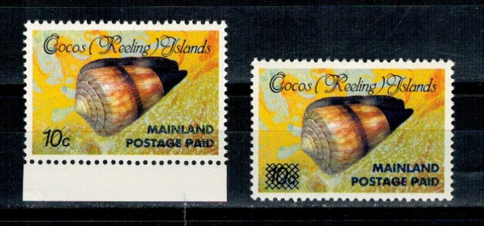 Cocos (Keeling) Islands 1990/91 - Cochilii, supratipar, set neuz