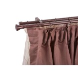 Galerie dubla Teja 32403, extensibila, metal, 19/16 mm, 160 - 300 cm, maro auriu