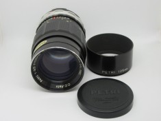 Obiectiv foto Petri 1:3,5 f=135mm Petri Camera Co., Inc., Petri Mount, Japan