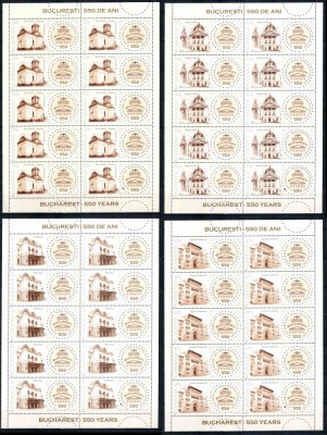 Romania 2009, LP 1845 e, Bucuresti 550 de ani, minicoli, MNH! LP 114,40 lei foto