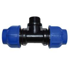 Teu compresiune PN10, 10 bari, filet exterior D25x3/4&#039;&#039;, GF-1794