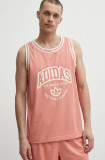 Adidas Originals tricou barbati, culoarea roz, IS2899