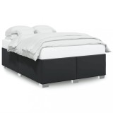 Cumpara ieftin Cadru de pat, negru, 160x200 cm, piele ecologica