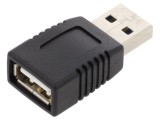Adaptor USB 2.0 DELOCK 65520, USB A soclu și mufă bilaterală aurită