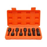 Trusa chei tubulare biti hexagonali imbus H5-H19, patrat 1/2 inch Cr-Mo 8 piese Breckner Germany