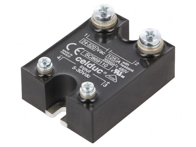 Releu semiconductor 125A 1-fazat 24-520VAC