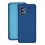 Husa protectie flippy pentru samsung a53 5g liquid silicone albastru inchis