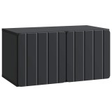 vidaXL Oglindă TV montată pe perete Pe perete Negru 59,5 x 31 x 30 cm 898366