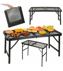 Masa pliabila pentru camping 80 x 40 x 66/37 cm, Ideal pentru gradina sau terasa