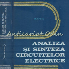 Analiza Si Sinteza Circuitelor Electrice - Adelaida Mateescu