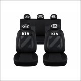 Set Huse Scaune Universale Nero Negru Personalizate cu Kia
