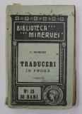TRADUCERI IN PROZA de C. NEGRUZZI , 1908