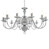 VidaXL Candelabru, argintiu, 12 becuri x E14