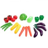 Set Legume Artificiale, 20 Bucăți, Multicolor, Plastic, Oem
