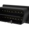 Conector de diagnosticare OBD II neagră 12V