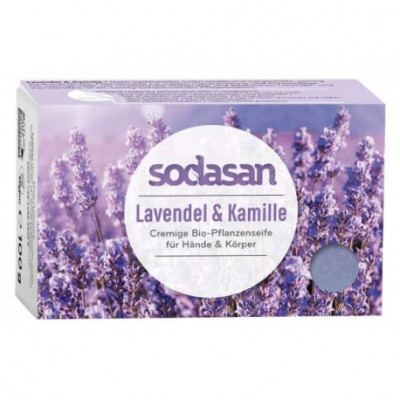 Sapun crema bio lavanda si musetel 100g SODASAN foto