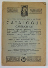 EXTRAS DIN CATALOGUL GENERAL AL &amp;#039;&amp;#039; CARTII ROMANESTI &amp;#039;&amp;#039; ( EDITURA ) , 1935 foto