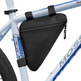 Geanta triunghiulara pentru cadru bicicleta, 25 x 19 x 18 cm, culoare neagra, AVEX