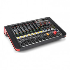 Power Dynamics PDM-M804A, mixer muzical, 8 intrari de microfon, procesor multi-fx 24 bi?i, player usb foto