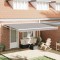 vidaXL Obloane Retractabile Manuale Gri 450x300 cm