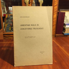 Ovid Densușianu - Orientări Nouă în Cercetările Filologice (prima ediție - 1923)