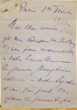 Filitti dela D. Miclescu: Scrisoare expediată din Paris &icirc;n anul 1912