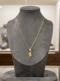 Cumpara ieftin Colier din Argint 925 Placat cu Aur , zMiraculous Medal, , Lant Fin cu Pandantiv Medalion Religios Maica Domnului, 40+5 cm, 1,93g