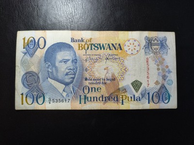 BOTSWANA 100 PULA 1993 foto