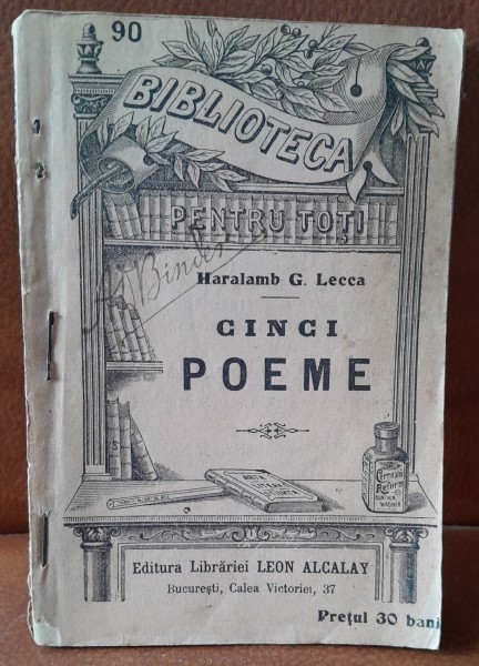 Cinci poeme - Haralamb G. Lecca