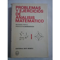 PROBLEMAS Y EJERCICIOS DE ANALISIS MATEMATICO - revisado B. DEMIDOVICH