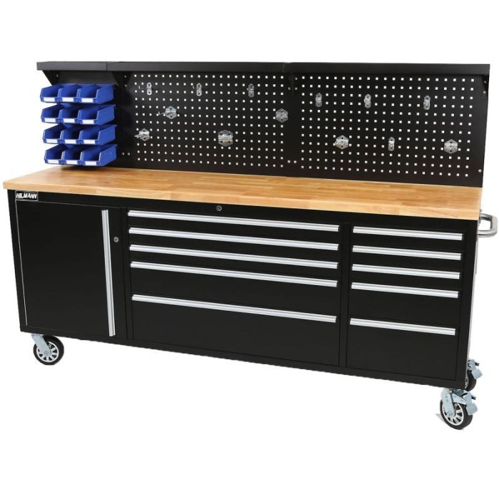 Banc de lucru profesional cu panou HILMANN