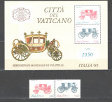 Vatican.1985 Expozitia filatelica ITALIA-Trasuri SV.555, Nestampilat