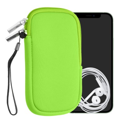 Husa Universala Kwmobile marime M - 5,5 inch, Neopren, Verde, 46188.2.44 foto