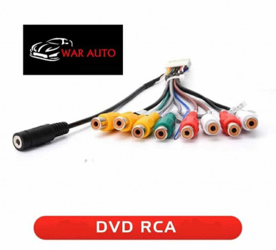 Mufa kit cabluri RCA statie subwoofer &amp;ndash; ecrane tetiere &amp;ndash; Navigatie Android foto