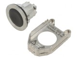 Comutator Negru 30mm cu Acționare Prin Apăsare