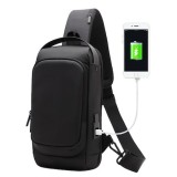 Geanta de umar pentru barbati, diverse intrebuintari, impermeabil, port incarcare usb, Negru, Dactylion