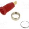 Conector banană 4mm soclu 32A 1kV roşie HIRSCHMANN T&amp;M