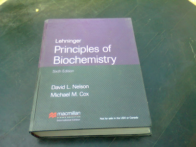 LEHNINGER. PRINCIPLES OF BIOCHEMISTRY - DAVID L. NELSON (CARTE IN LIMBA ENGLEZA) foto