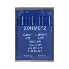 Set 10 ace de cusut cu butuc subtire pentru masini de cusut industriale simple, Schmetz, varf SPI foto