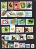 Fauna, lot uzat, stampilat