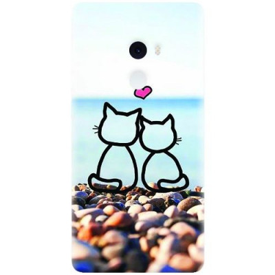 Husa silicon pentru Xiaomi Mi Mix 2, In Love Cats foto