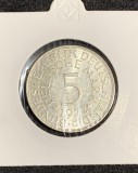 Moneda 5 mărci 1972 G RFG argint