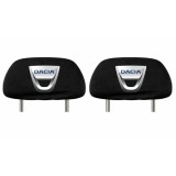 Set 2 huse tetiere negre, pentru gama auto DACIA