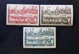 Guiana Franceză 1947 - Set 3 Timbre Definite &bdquo;Sat Indigen pe Malul R&acirc;ului / Village Indig&egrave;ne sur la Rivi&egrave;re&rdquo; -CLF1