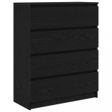 Bufeta Stejar negru 80x35x99 cm Lemn prelucrat