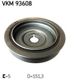 Fulie curea arbore cotit Dacia Dokker, Duster, Duster SUV; Infiniti Q30; Mercedes A-Class; Nissan Cube, Juke, Kubistar; Renault Captur I, Captur II