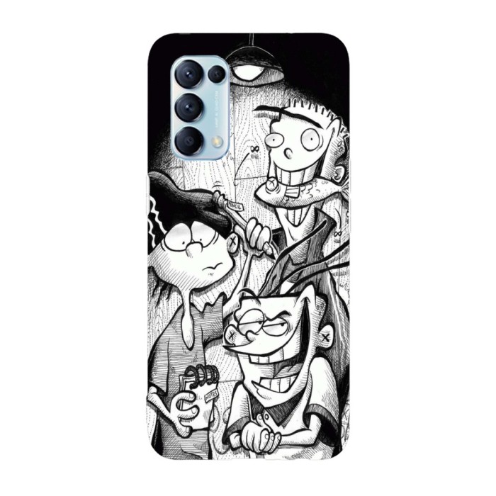 Husa compatibila cu Oppo Find X3 Lite model Ed Edd and Eddy scheming, Silicon, TPU, Viceversa